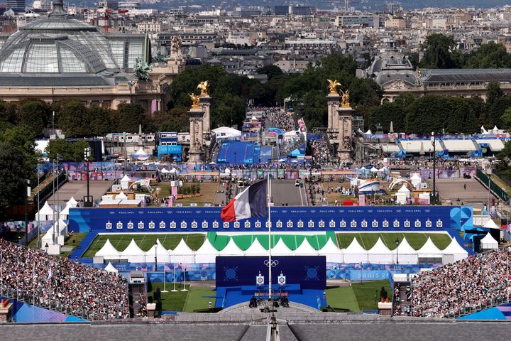 The Esplanade Des Invalides, where the archery competitions are being held.