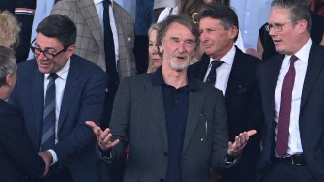 Manchester United co-owner Sir Jim Ratcliffe at Old Trafford