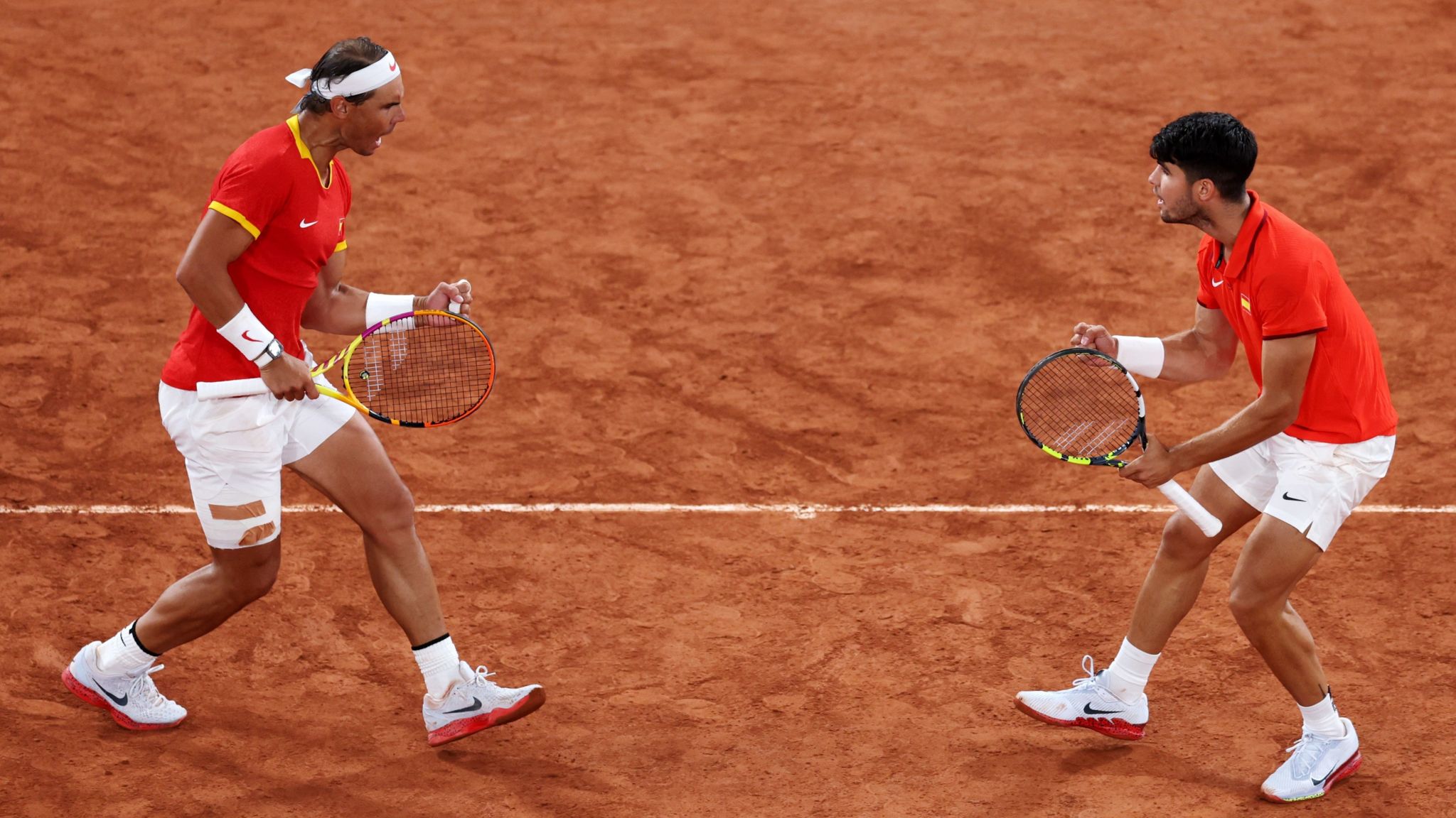 Rafael Nadal and Carlos Alcaraz