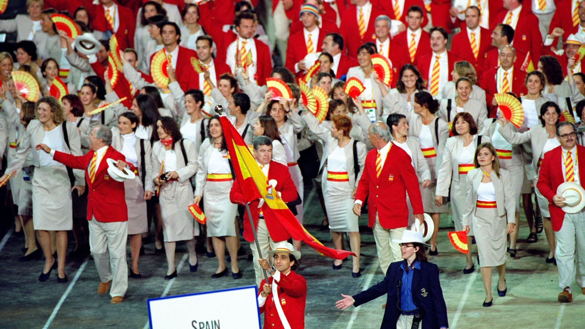 Spain delegation at Sydney 2000 opening ceremony