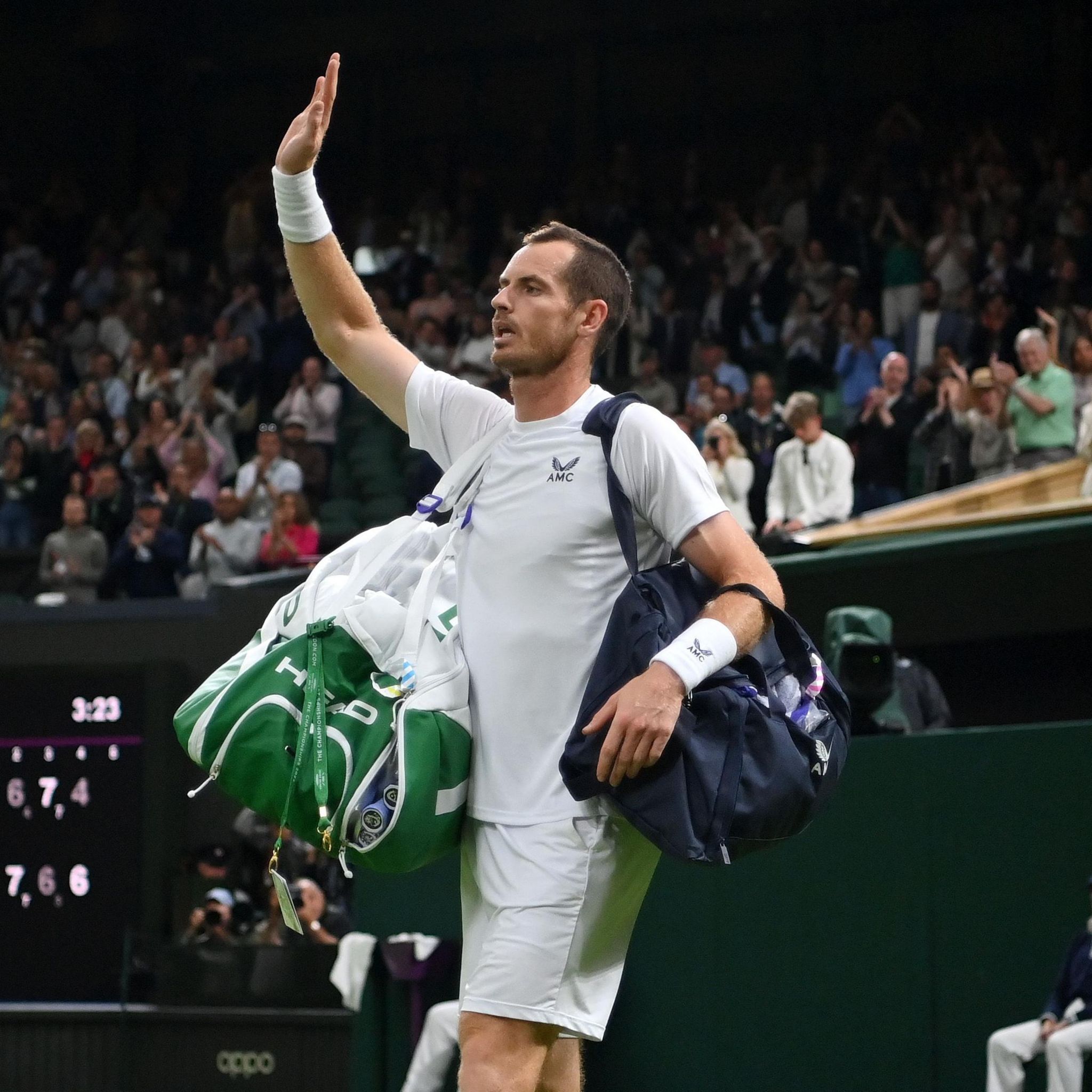 Andy Murray waves goodbye to Centre Court in 2022