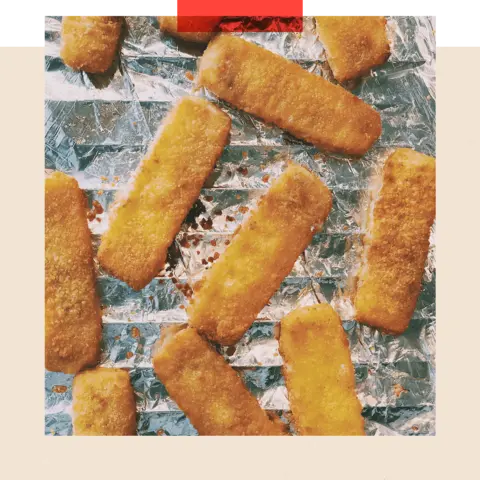 Getty Images Fish fingers on a sheet on tin foil