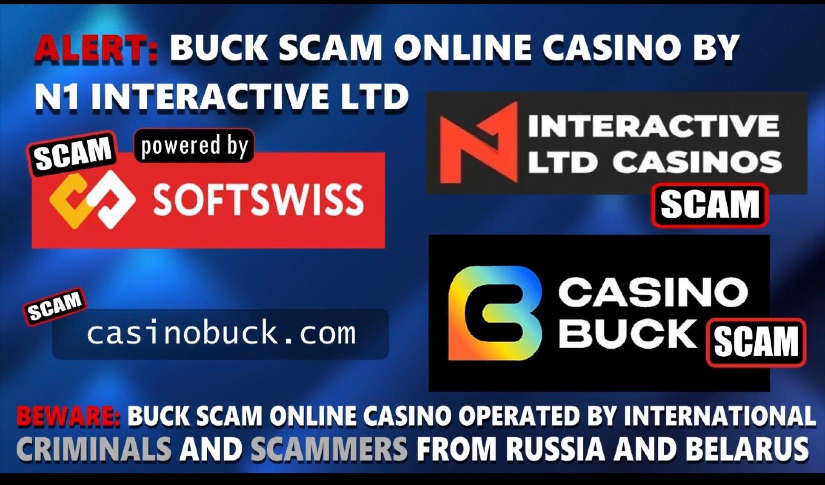 CasinoBuck CASINO Scam-Softswiss-N1 Interactive-Roland Yakovlevich Isaev-Paata Gamgoneishvili-Ivan Montik-Pavel Kashuba-Dmitry Yaikov