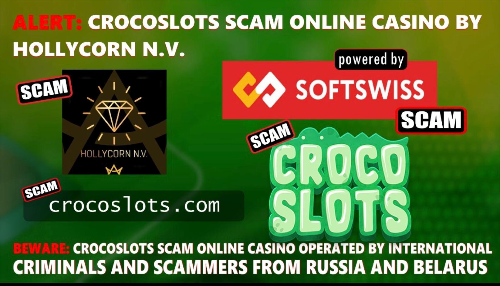 CrocoSlot Casino Scam-Softswiss-N1 Interactive-Hollicorn NV-Roland Yakovlevich Isaev-Paata Gamgoneishvili-Ivan Montik-Pavel Kashuba-Dmitry Yaikov