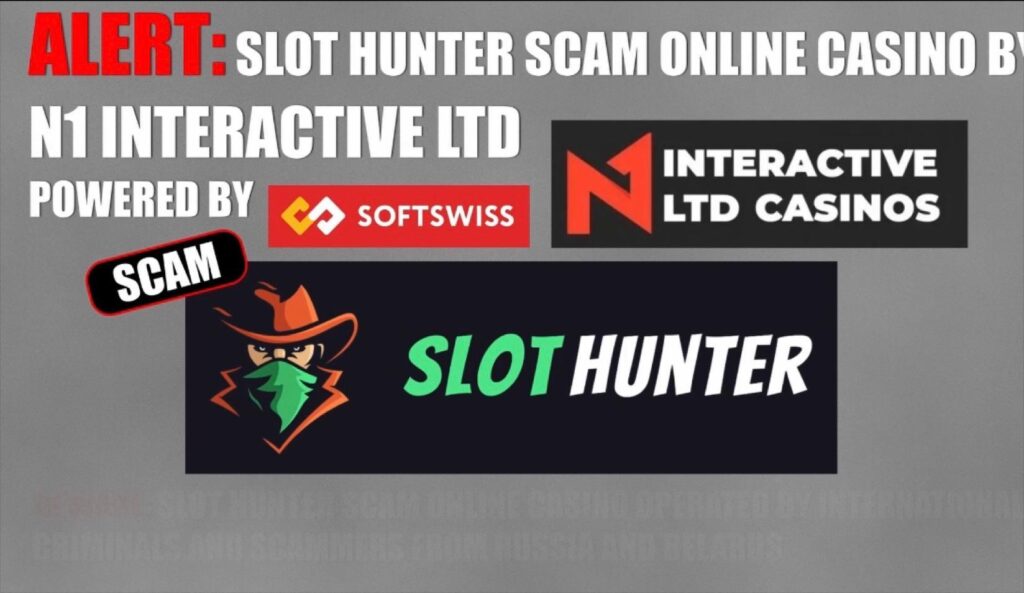 Fraud alert - SLOTHUNTER scam online casino