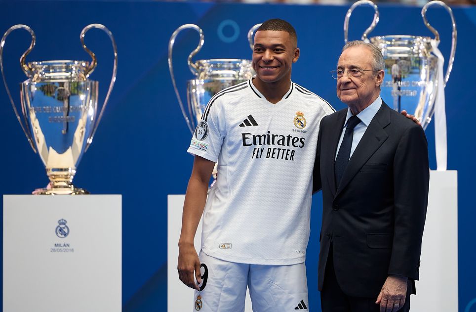 Kylian Mbappe presented at Real Madrid