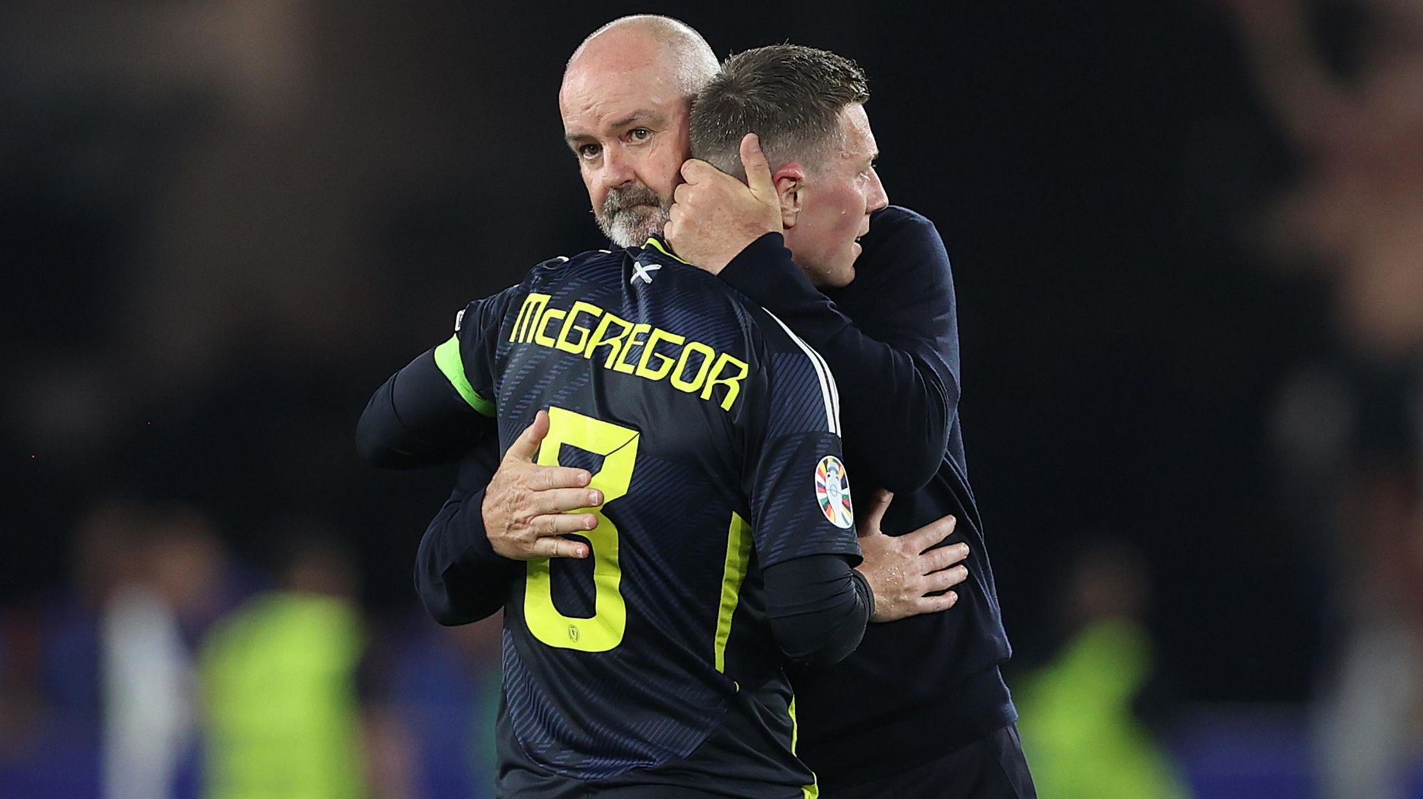 Scotland head coach Steve Clarke and Callum McGregor