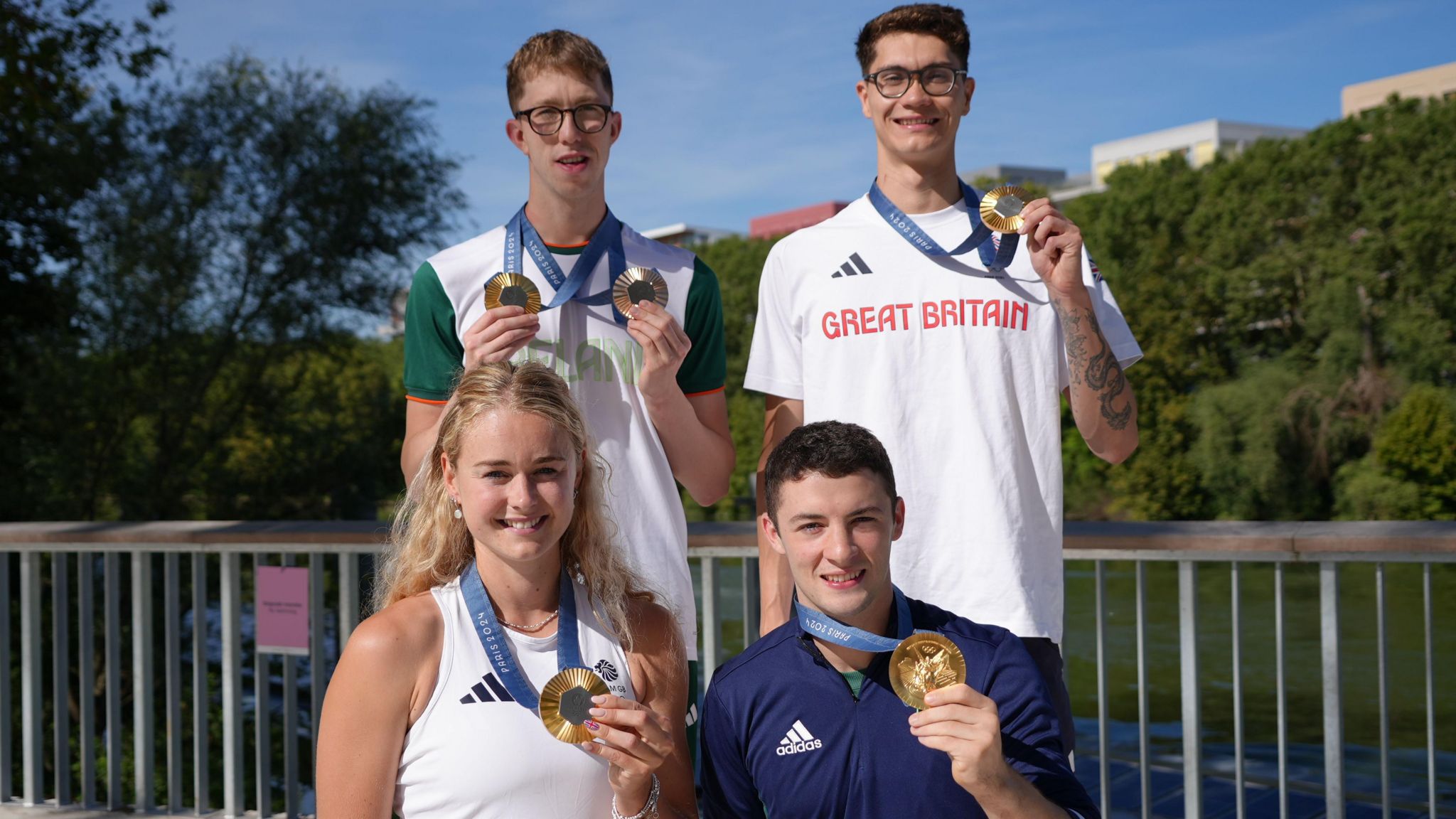 Daniel Wiffen, Hannah Scott, Rhys McClenaghan and Jack McMillan