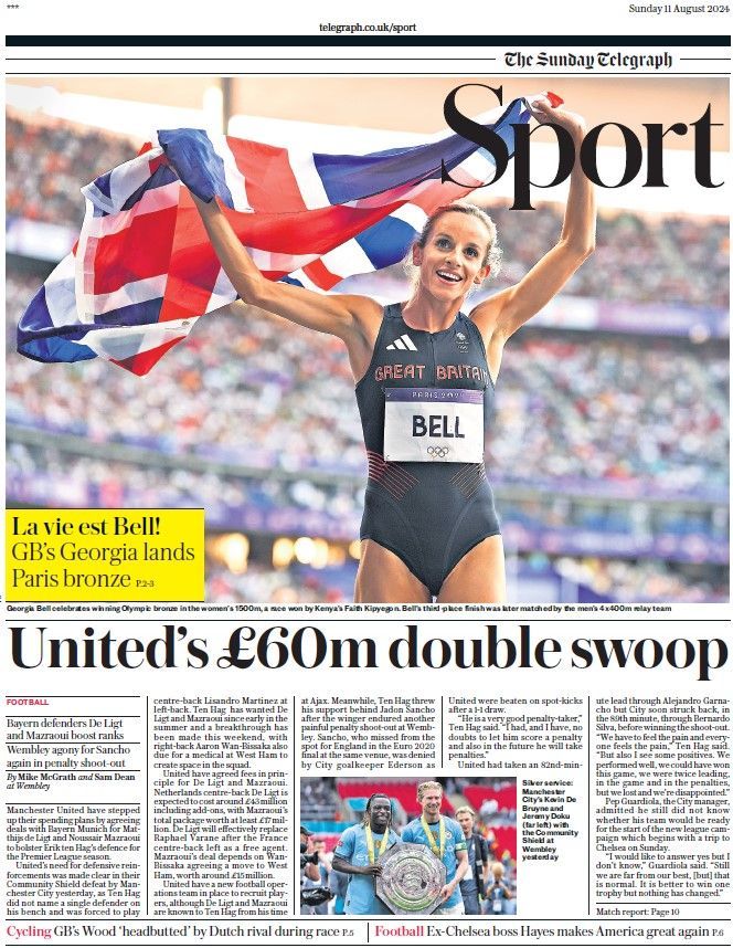 The Sunday Telegraph sports section