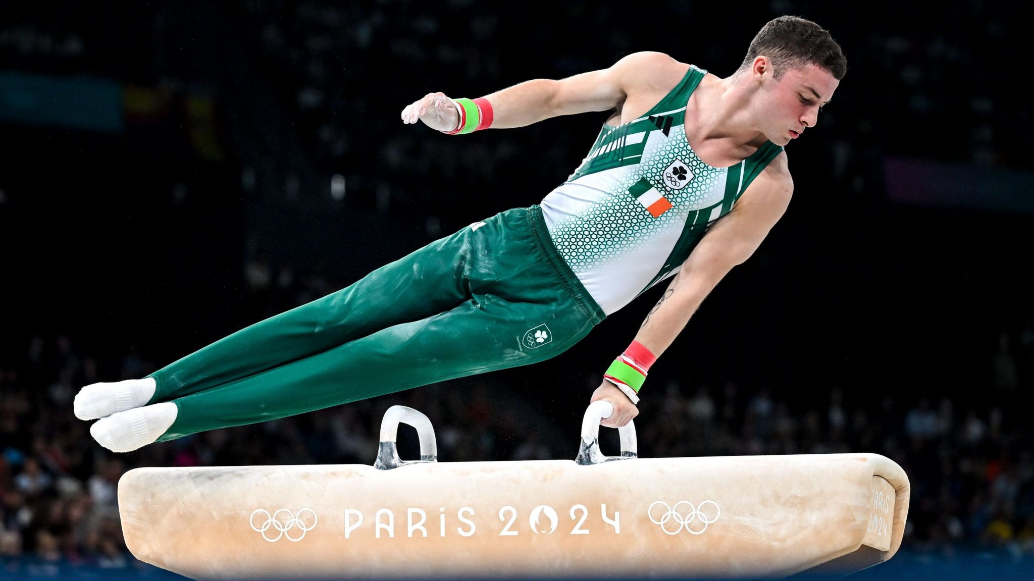 Rhys McClenaghan goes for Olympic gold on Saturday afternoon