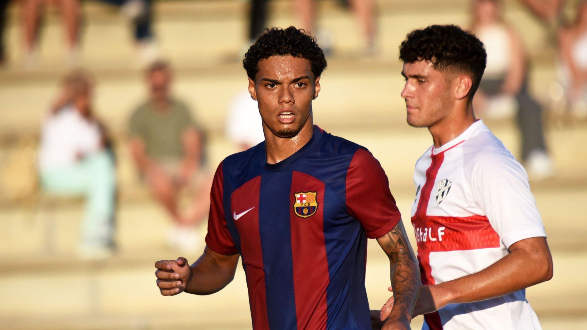 Joao Mendes, playing for Barcelona