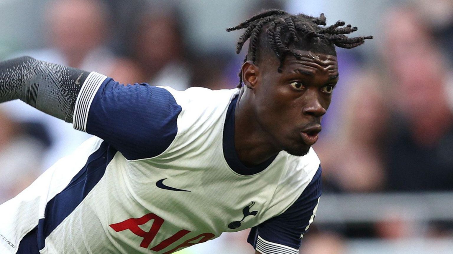 Tottenham midfielder Yves Bissouma in club kit