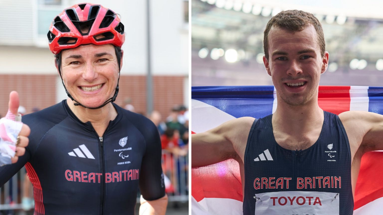 Sarah Storey and Ben Sandilands