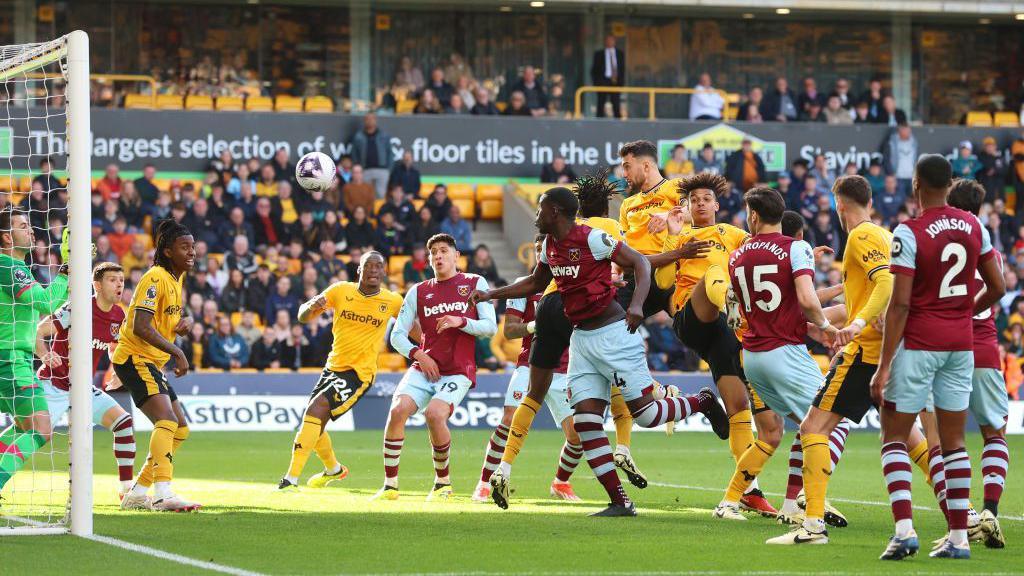 Max Kilman's late goal is disallowed for Wolves against West Ham in April