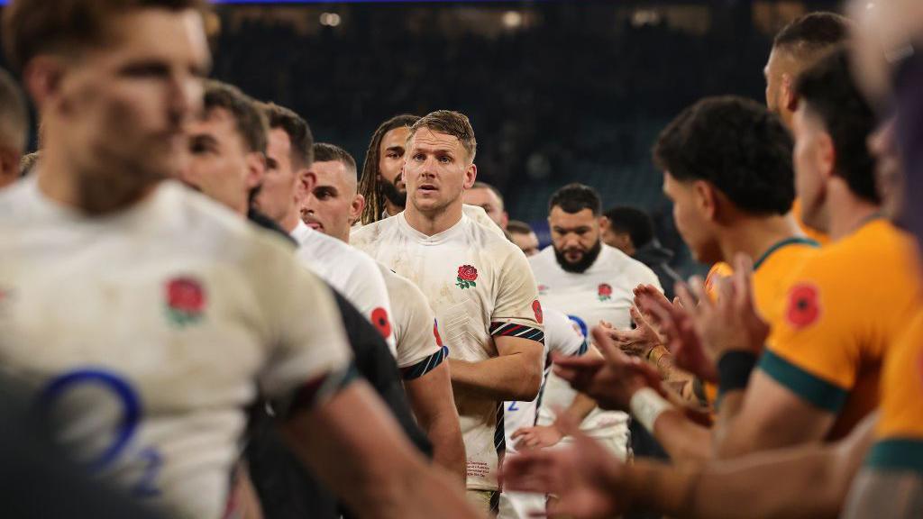 England players troop over after defeat by Australia