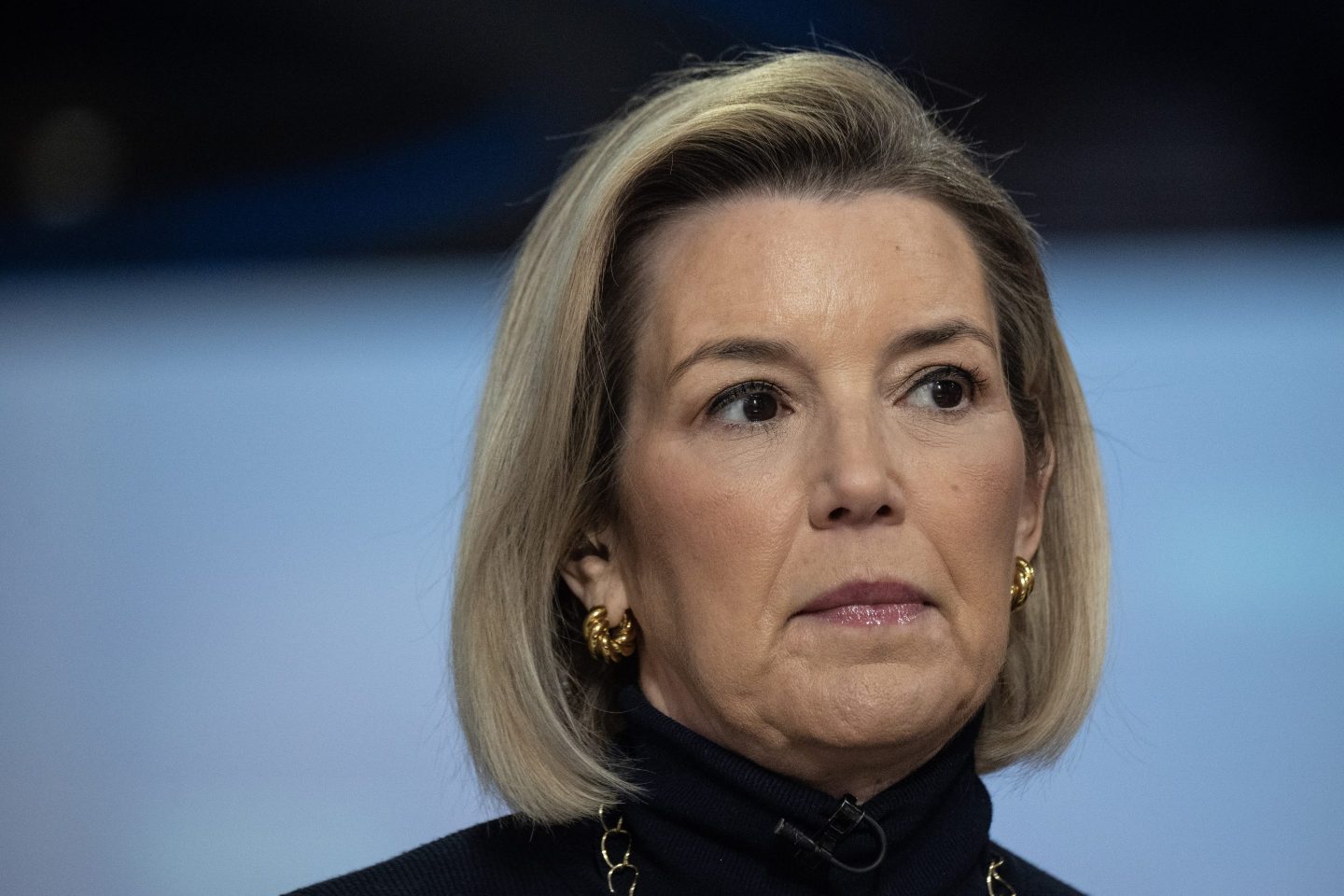 Sallie Krawcheck, co-founder and chief executive officer of Ellevest Financial Inc., during an interview in New York, US, on Monday, Feb. 5, 2024. Krawcheck spoke about her platform that provides wealth and financial guidance to women.