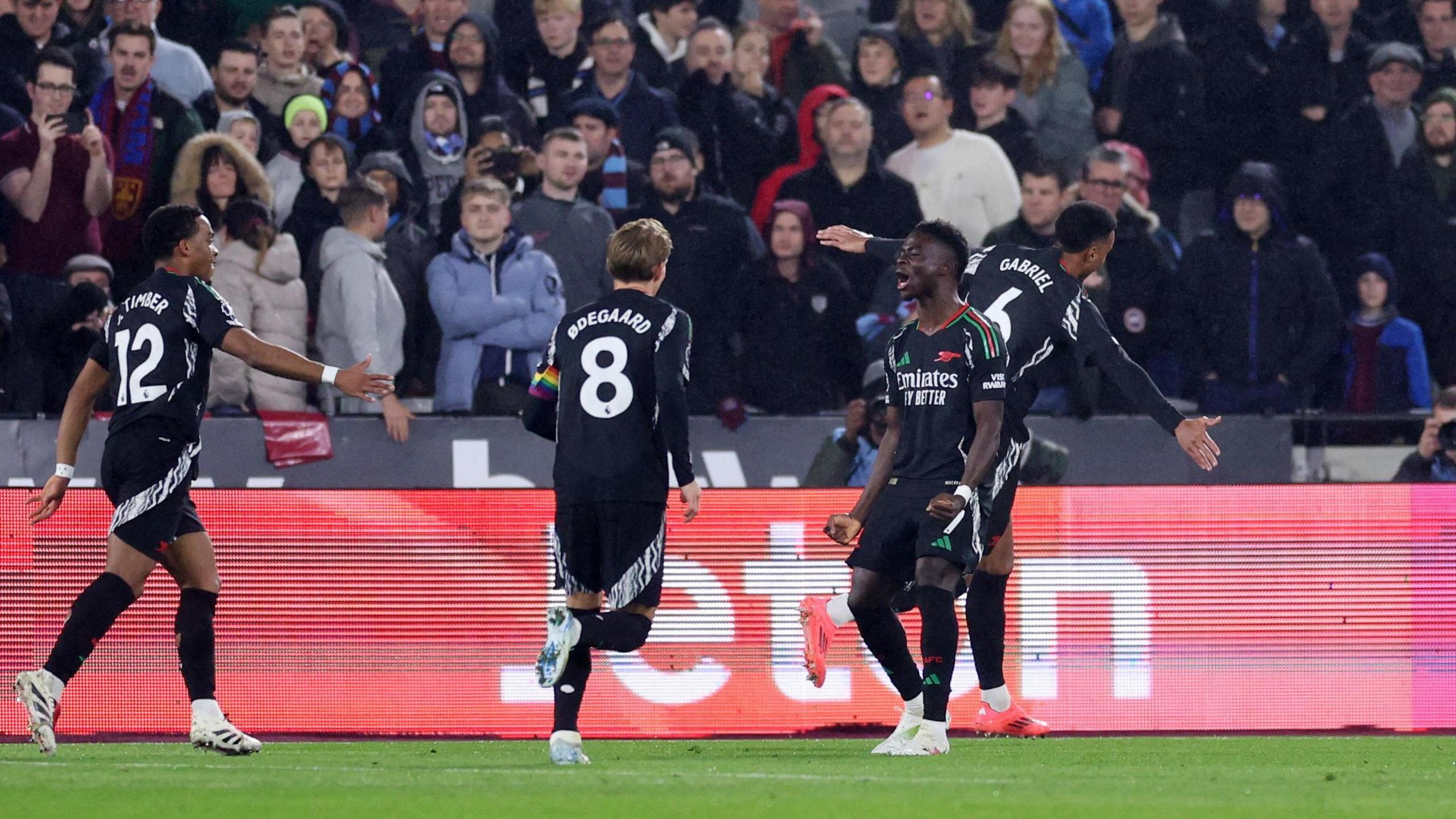 Martin Odegaard and Bukayo Saka 