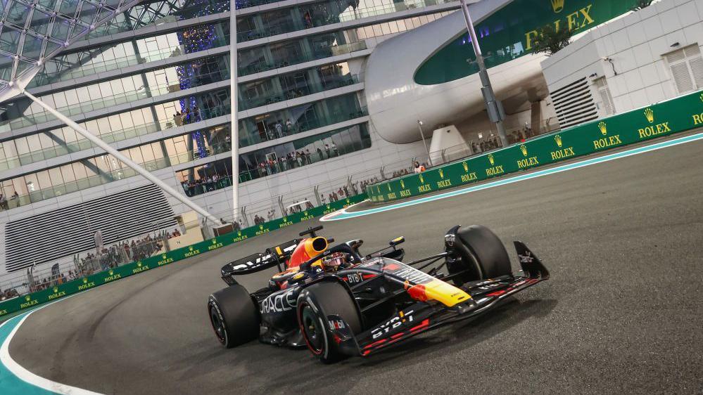 Max Verstappen in action at the Abu Dhabi Grand Prix last year