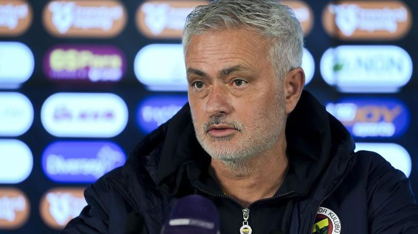 Jose Mourinho at a press conference 