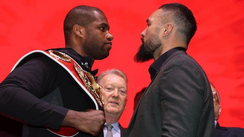 Daniel Dubois faces off with Joseph Parker