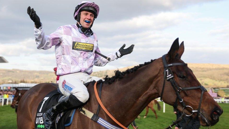 Golden Ace after winning the Champion Hurdle