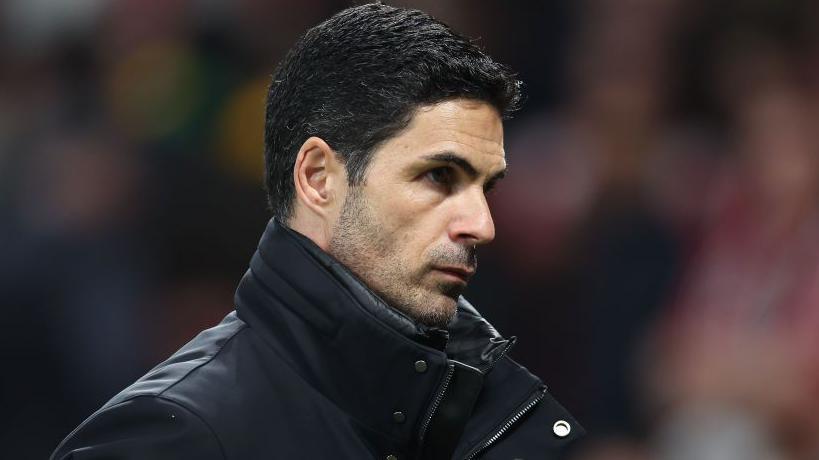 Disappointed Arsenal manager Mikel Arteta after Premier League title chase faltered again at Manchester United