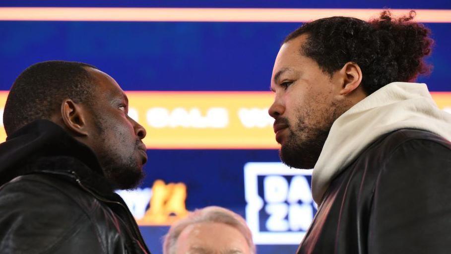 Dillian Whyte faces off with Joe Joyce